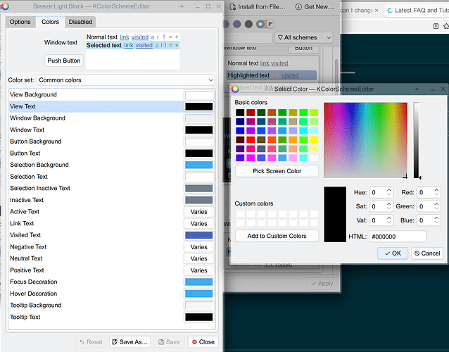 Font Colors