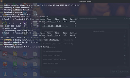 Alacitty_Linux-CachyOS-Custom_CachyOS-Hardended, Left As IS, But Last 7031 Failed Last Night After 1 Hr Noticed, Trying Again_Screenshot_ 333pm